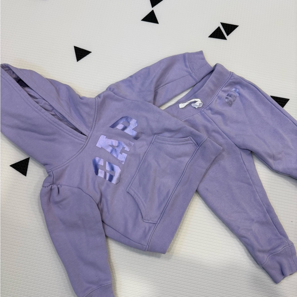 Toddler GAP Purple Hoodie and Sweatpants Set